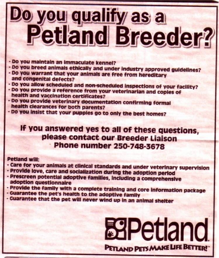 petland breeders